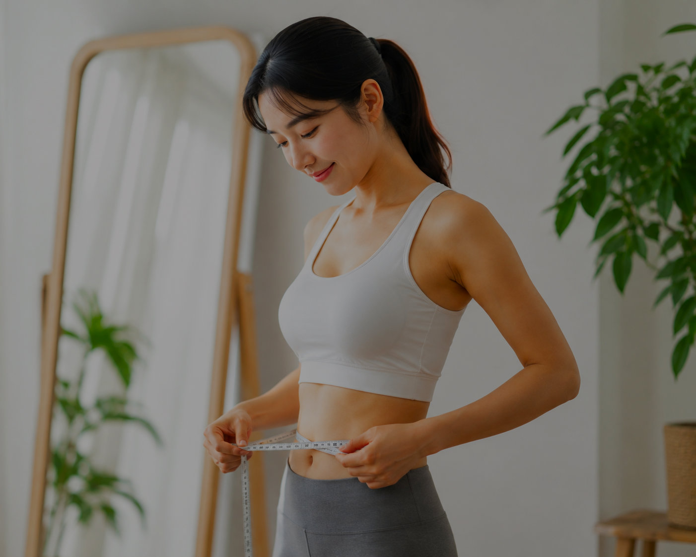 체형을 확인하는 사람 — 다이어트 클리닉